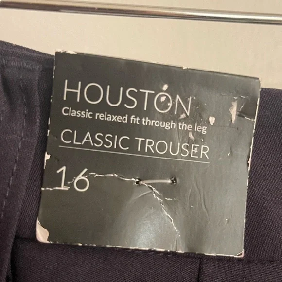 NWT Lane Bryant Classic Houston Trouser Pant. Navy blue. Size 16. - Picture 6 of 6